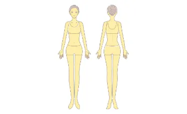 ウィルビークリニックの脱毛箇所イメージ画像